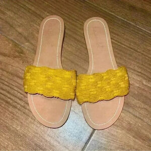 Splendid® Marilyn Yellow Womens Sandal sandal Sz 9 1/2